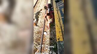 Leg Destroyed In Train Accident 