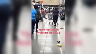 Madness Breaks Out In Walmart's Meat Aisle. Pure Chaos! -V