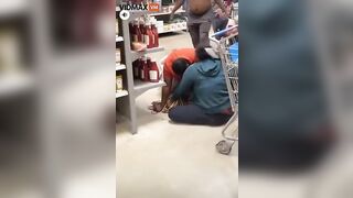 Madness Breaks Out In Walmart's Meat Aisle. Pure Chaos! -V