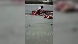 Man Chopped In Half Still Alive 