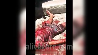 Man Dies In Pool Of Blood 