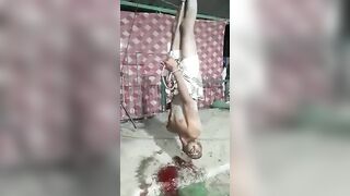 Man Falls To The Ground Bleeding 