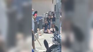 Man Stabs Girlfriend In Throat After Stabbing Him 