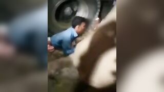 Man Stuck Under Truck Tire But Still Alive 