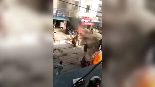 Man Burned Down In Store 