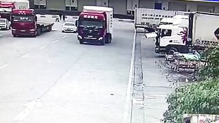 Man Crushed To Death By Two Trucks 