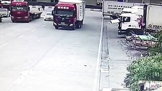 Man Crushed To Death By Two Trucks 