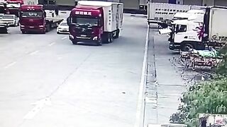 Man Crushed To Death By Two Trucks 