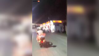 Ouch! If She Couldn't Do The Splits, She Certainly Can Now - Video