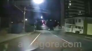 A Drunk Cyclist Runs A Red Light And Crashes Into A Toyota Pickup Truck 