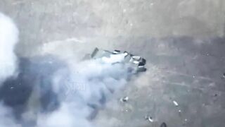 Russian Armored Personnel Carrier Frontline Troops Hit By UA-ATGM TheYN