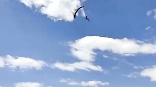 Russian Man Skydiving 