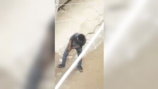 Wild Machete Attack In Bangladesh 