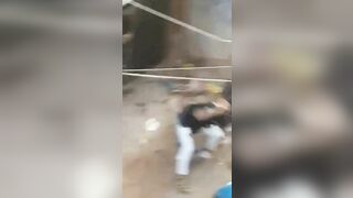 Wild Machete Attack In Bangladesh 