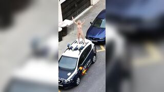 Spanish Woman Strips Naked To Protest Lockdown 