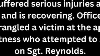The Suspect Knocked The Policewoman Unconscious And Continued To B