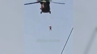 Taliban Hang Man From UH-60 Black Hawk 