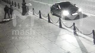 Taxi Driver Knocks Over Woman Who Later Becomes Celebrity