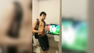 Teen Learns Dance From Dad 