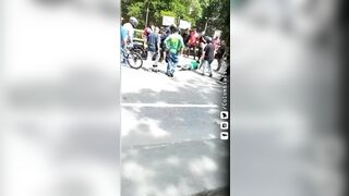 Crowd Beats Man Who Kills Woman