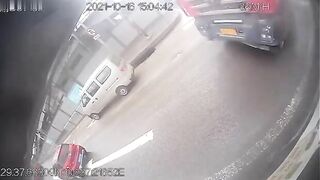 Motorcyclist Killed Under Cargo Wheels 