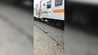 Seconds After Indonesian Woman Was Hit And Killed By Train During Tower Base