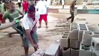 Thief Caught By Thugs While Trying To Steal Motorcycle 