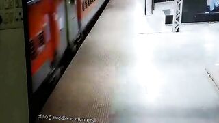 Train Passenger Falls On Tracks 