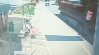 Woman Nearly Hit By Speeding Car 