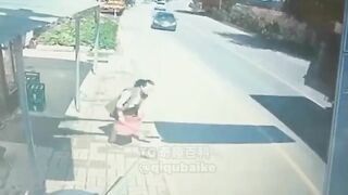 Woman Nearly Hit By Speeding Car 