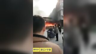 Woman Gets Burned 