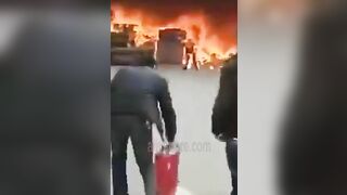 Woman Gets Burned 
