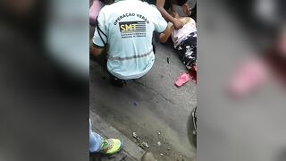Woman Breaks Leg 