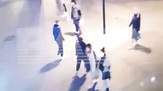 Woman Fights With Man And Gets Run Over By Bus 
