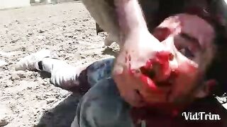 Wounded Enemy Beheaded By Taliban 