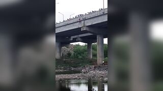 Indian Youth Jumps Off Dana Bridge 