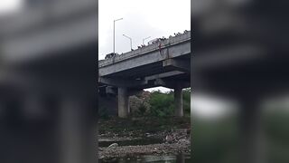 Indian Youth Jumps Off Dana Bridge 