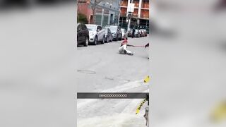 Amazon Driver Attacked By Street Rats