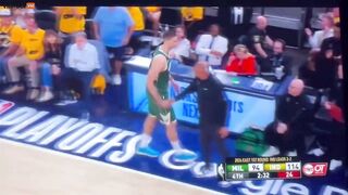 Fallen Milwaukee Bucks Player Throws Ball At Fan's Head