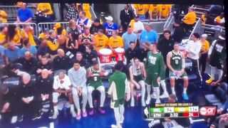 Fallen Milwaukee Bucks Player Throws Ball At Fan's Head