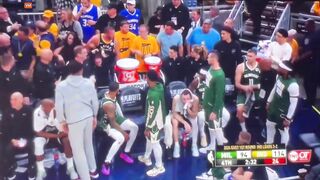 Fallen Milwaukee Bucks Player Throws Ball At Fan's Head