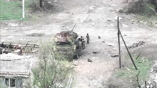 Russian Torso Exploded, Comrades Suffered Cramps