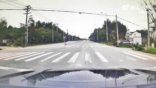Man On Motorcycle Comes Out Of Nowhere And Pays Price