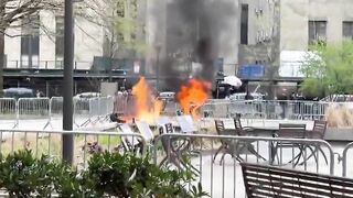 Man Sets Himself On Fire Outside Manhattan Criminal Court