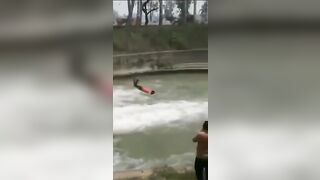 TikTok Idiot Breaks Neck Trying To Make Video