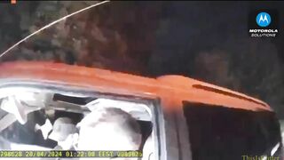 Two Ukrainian Police Officers Stop An SUV