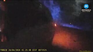 Two Ukrainian Police Officers Stop An SUV