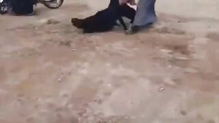 Woman Screams In Pain After Being Brutally Attacked By Man