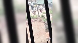 The Opponent In Yellow Shirt Was Shot In The Head