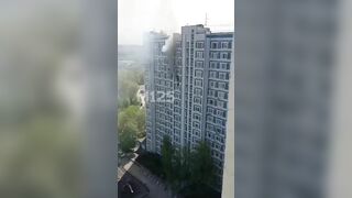 A Man Fell From A 13th Floor While Trying To Avoid Gifts. Russia 